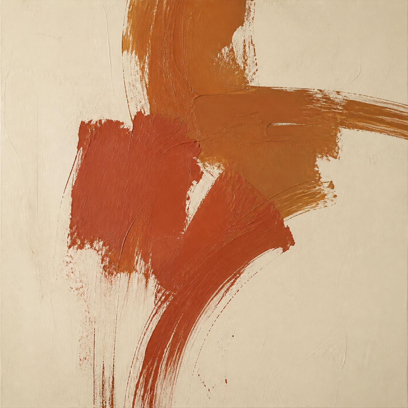 Clay Figure, 2025 — Oil on cotton, 160 × 160 cm